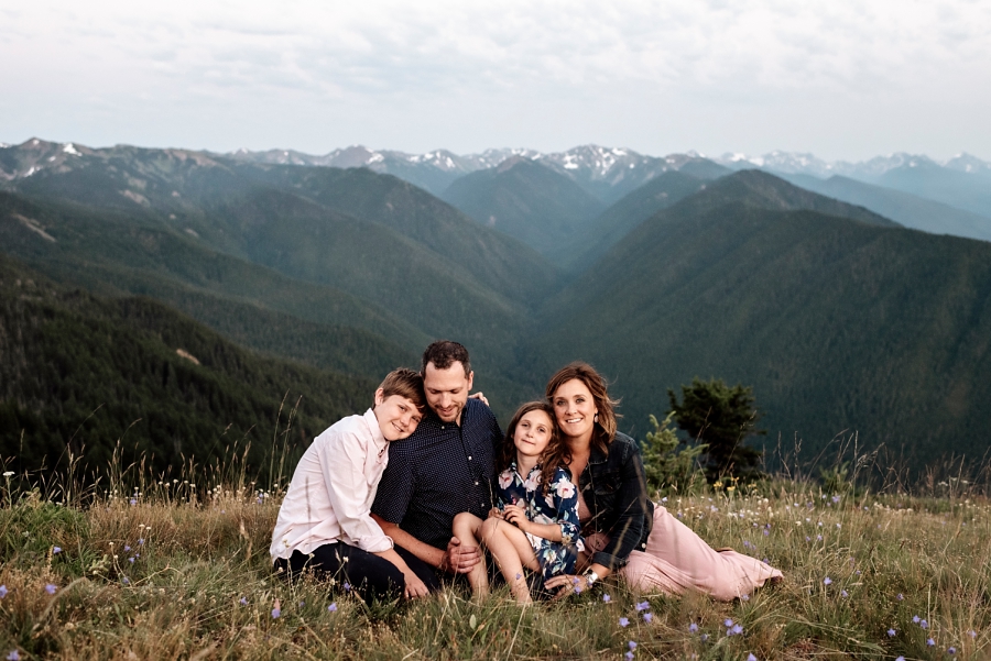 Mountain Sunset Family Session 12